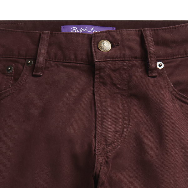Burgundy Slim Fit Stretch Jean Purple Label 7