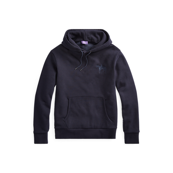 Felpa con cappuccio ricamata Purple Label in 1