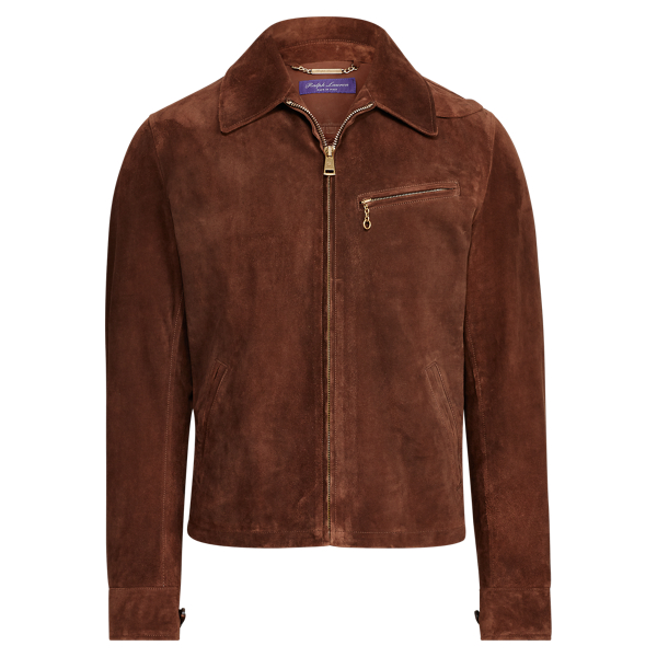 Veste newsboy en daim