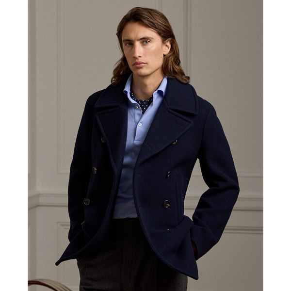 Men s Peacoats Designer Coats Ralph Lauren PT