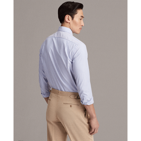 Blue And White Striped Oxford Shirt Purple Label 5