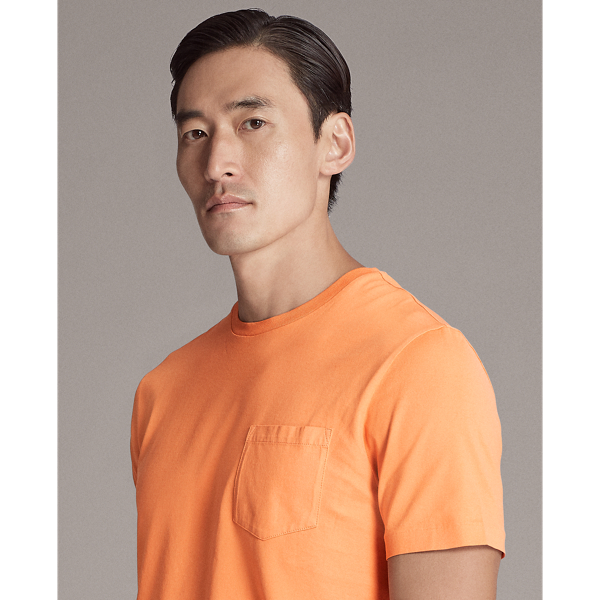 Sunset Orange Jersey Pocket T-Shirt Purple Label 6