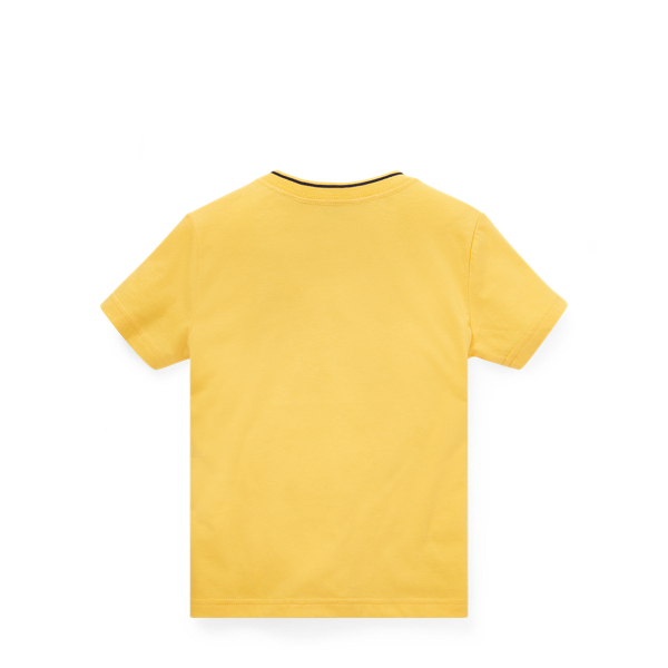 Chrome Yellow Cotton-Blend V-Neck Tee Boys 2-7 2