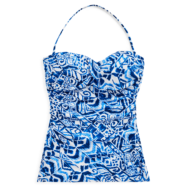 Ikat-Print Twisted Tankini Lauren in 1