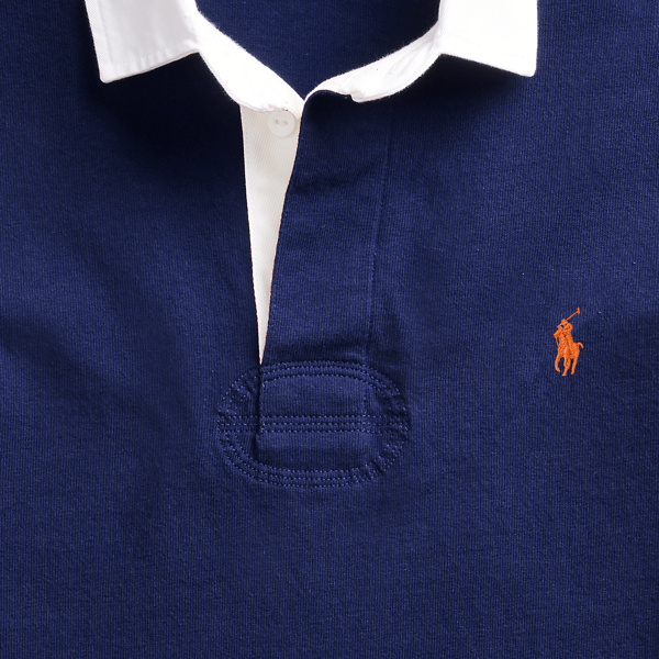 Refined Navy The Iconic Rugby Shirt Big & Tall 7
