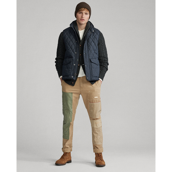 College Navy The Iconic Quilted Gilet Big & Tall 4