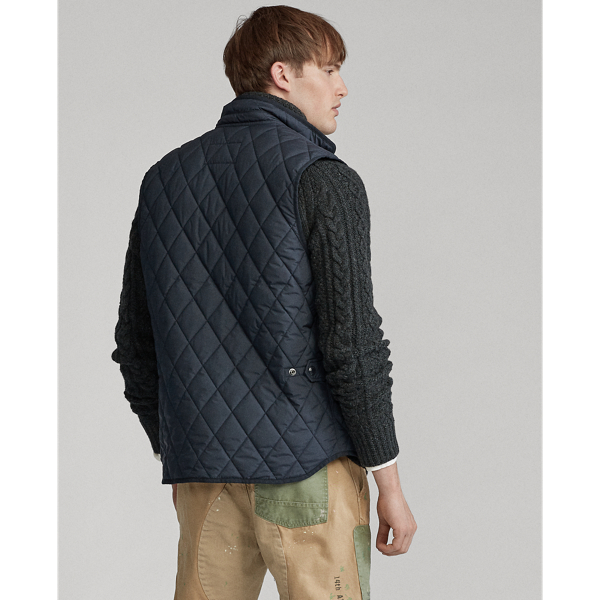 College Navy The Iconic Quilted Gilet Big & Tall 5