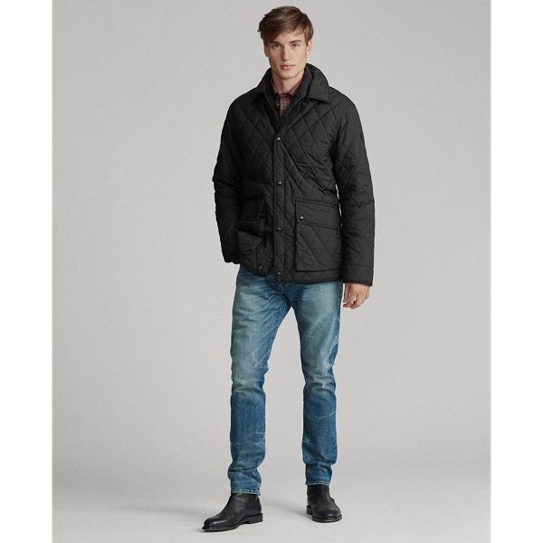 Black The Iconic Quilted Car Coat Big & Tall 4