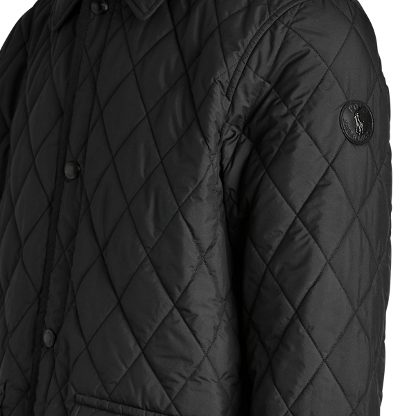 Black The Iconic Quilted Car Coat Big & Tall 7