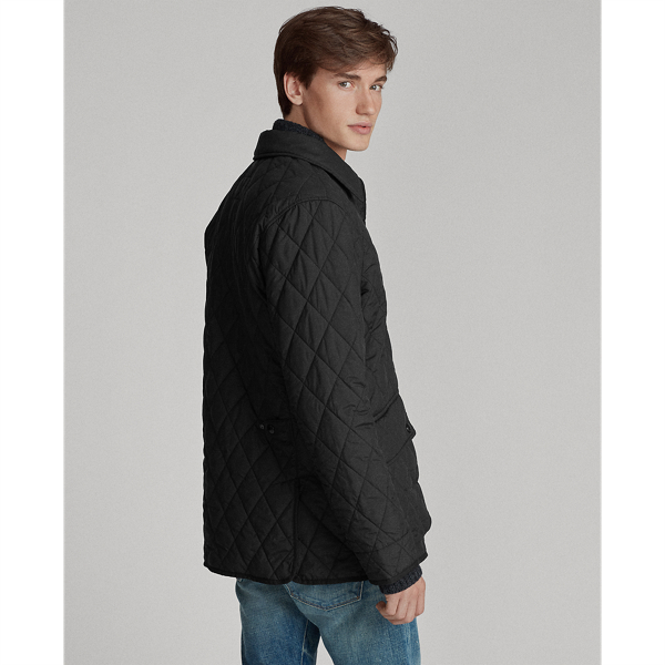 Black The Iconic Quilted Car Coat Big & Tall 5