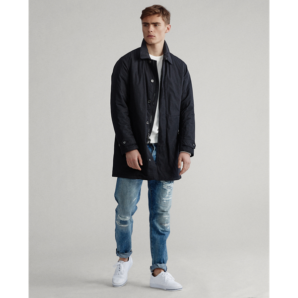 Black Water-Resistant Commuter Coat Big & Tall 4