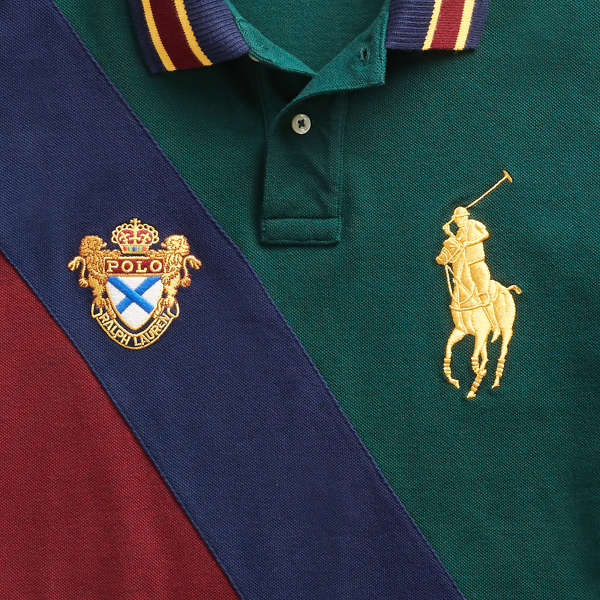 College Green Multi Classic Fit Mesh Polo Shirt Big & Tall 6