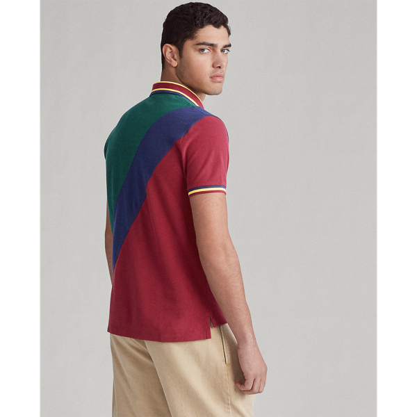 College Green Multi Classic Fit Mesh Polo Shirt Big & Tall 4