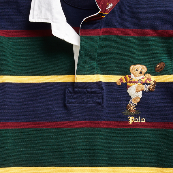 Chemise de rugby Polo classique en coton piqu&eacute; Big & Tall en Vert coll&egrave;ge multi 7