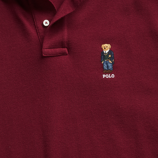 Classic Wine Classic Fit Bear Mesh Polo Big & Tall 7