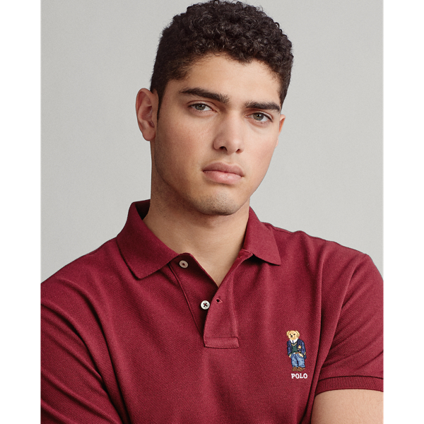 Classic Wine Classic Fit Bear Mesh Polo Big & Tall 6