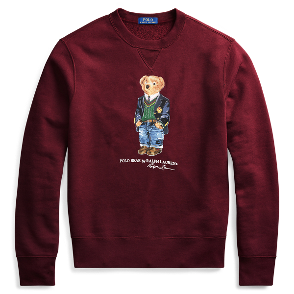Preppy Bear Fleece Sweatshirt for Men Ralph Lauren IL