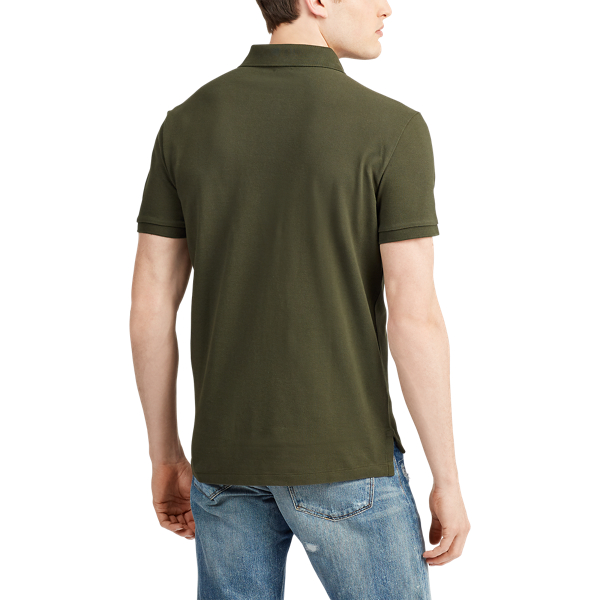 Estate Olive Classic Fit Mesh Polo Shirt Big & Tall 4