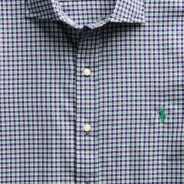 Violet/Fern Multi Classic Fit Plaid Twill Shirt Big & Tall 6