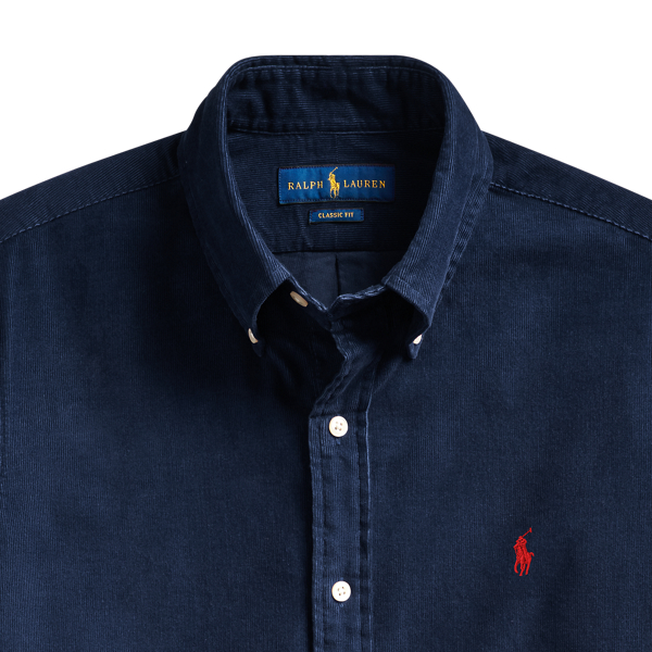 Cruise Navy Classic Fit Corduroy Shirt Big & Tall 3