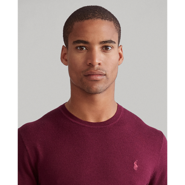 Classic Burgundy Washable Merino Wool Jumper Big & Tall 5