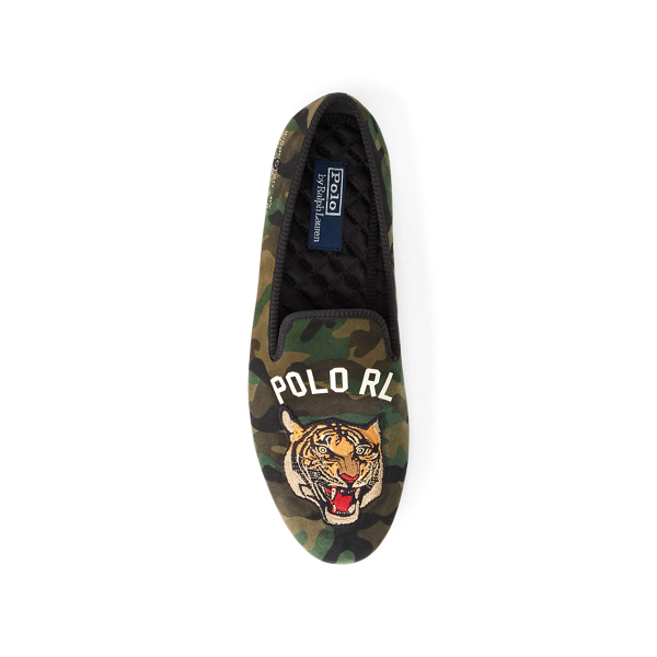 Olive Tiger Camo Paxton Camo Suede Slipper Polo Ralph Lauren 4