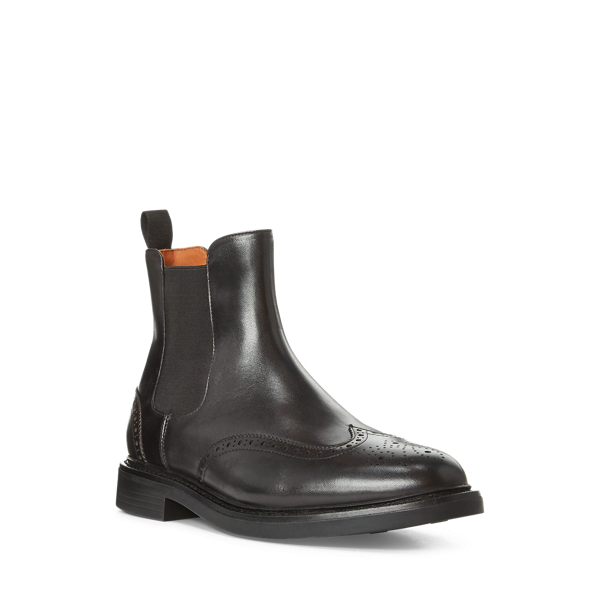 Black Asher Wingtip Chelsea Boot Polo Ralph Lauren 2