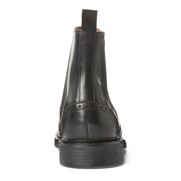 Black Asher Wingtip Chelsea Boot Polo Ralph Lauren 3