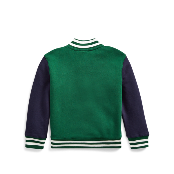New Forest Cotton Terry Letterman Jacket Boys 2-7 2