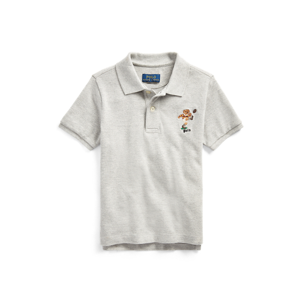 Kicker Bear Cotton Mesh Polo Boys 1.5-6 Years em 1