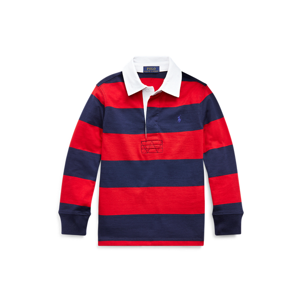 Striped Cotton Rugby Shirt Boys 2-7 1