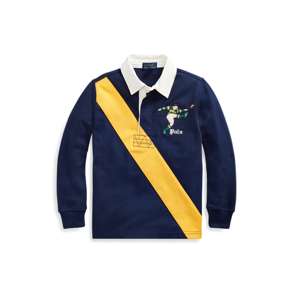 Chemise de rugby en jersey de coton Boys 1.5-6 Years en 1