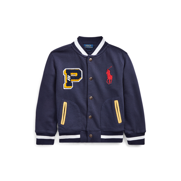 Cotton Terry Letterman Jacket Boys 1.5-6 Years 1