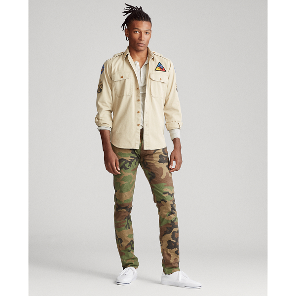 Khaki Classic Fit Twill Shirt Polo Ralph Lauren 3