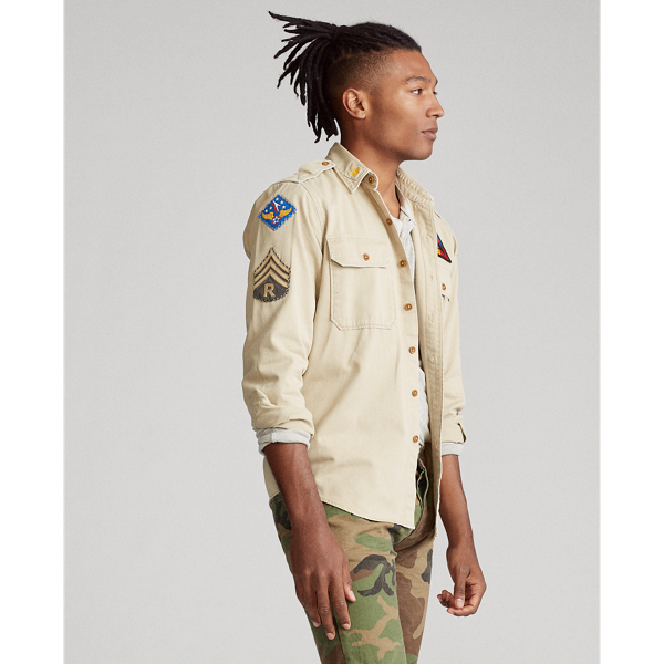 Khaki Classic Fit Twill Shirt Polo Ralph Lauren 4