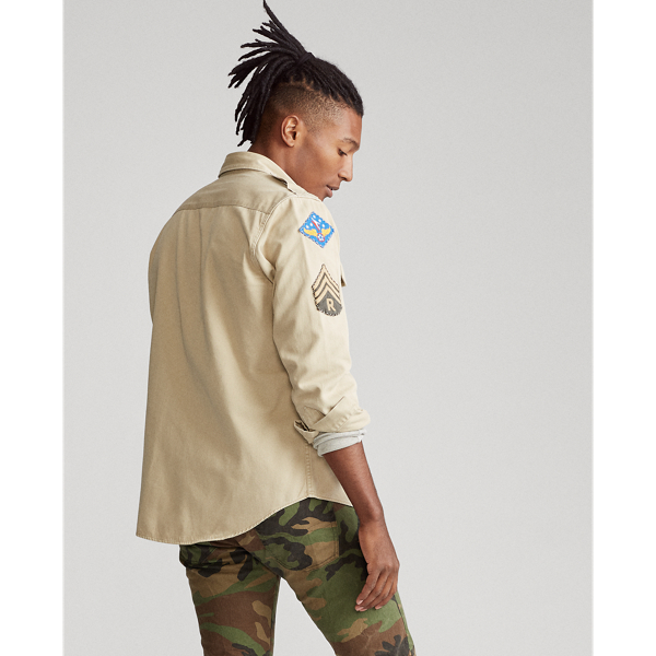 Khaki Classic Fit Twill Shirt Polo Ralph Lauren 5