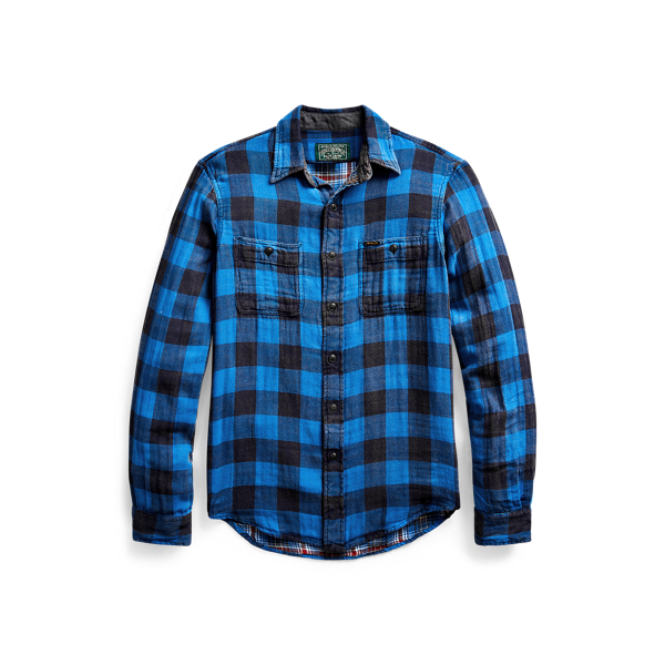 Custom Fit Plaid Twill Shirt Polo Ralph Lauren in 1