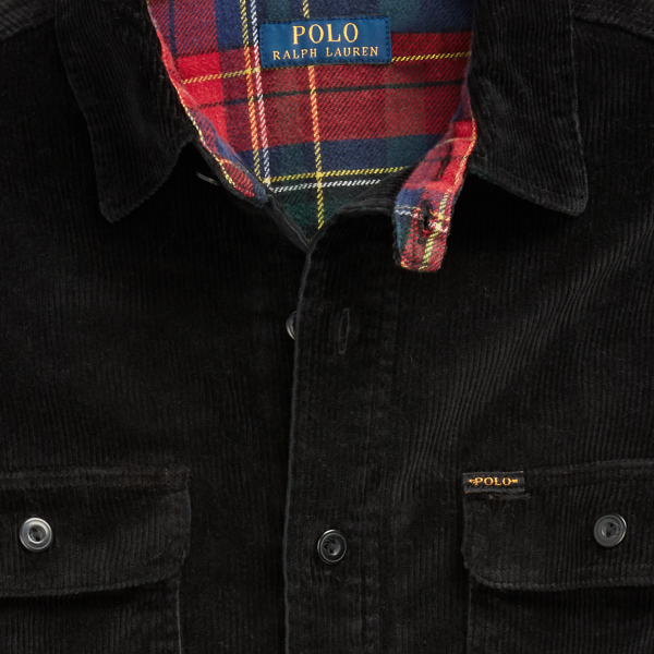 Black Classic Fit Corduroy Workshirt Polo Ralph Lauren 8