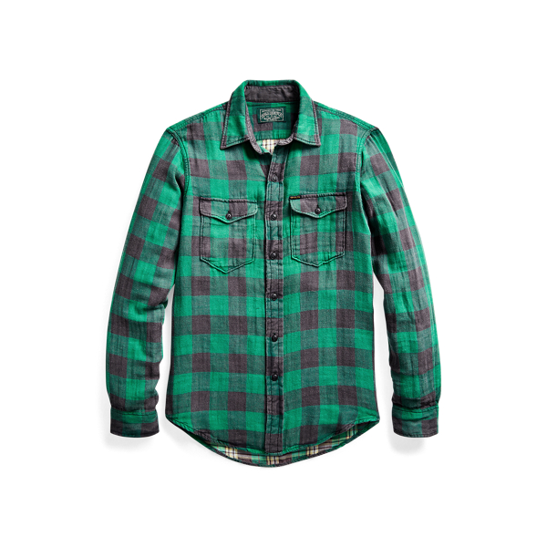 Custom Fit Plaid Twill Shirt Polo Ralph Lauren 1