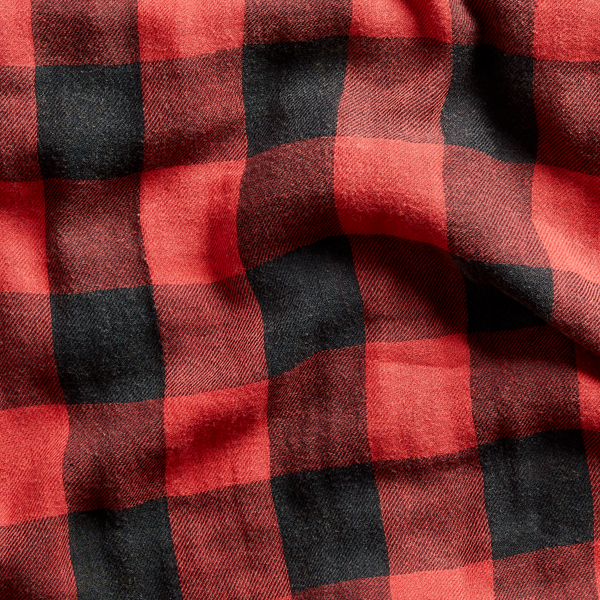 Red/Black Custom Fit Plaid Twill Shirt Polo Ralph Lauren 8
