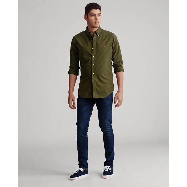 Slim Fit Garment-Dyed Oxford Shirt