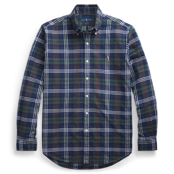 Classic Fit Plaid Oxford Shirt Big & Tall in 1