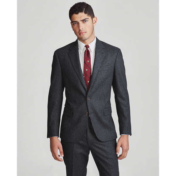 Charcoal Polo Striped Flannel Suit Polo Ralph Lauren 4