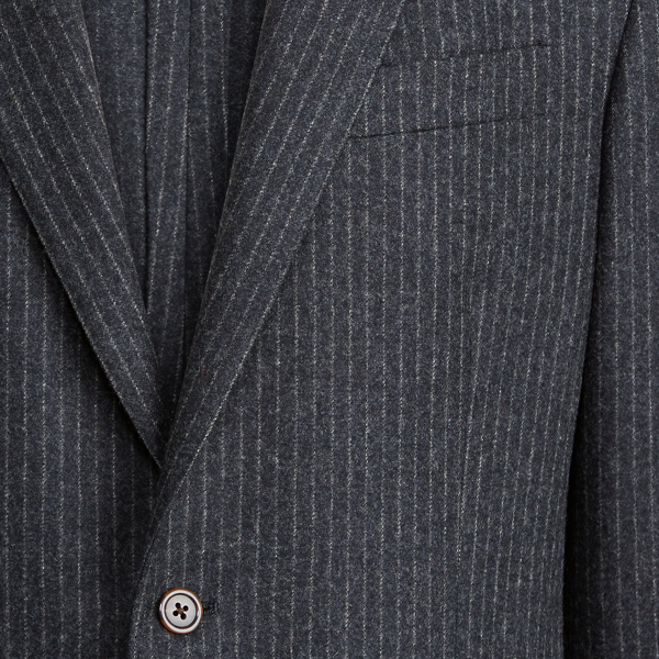 Charcoal Polo Striped Flannel Suit Polo Ralph Lauren 11