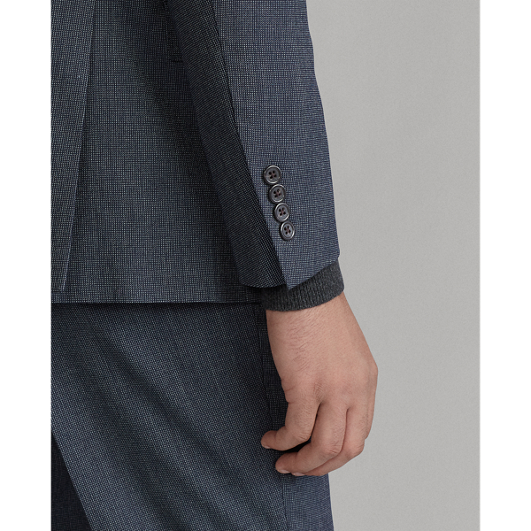 Dark Navy And Navy Polo Tick-Weave Wool Suit Polo Ralph Lauren 8