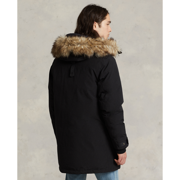 Black Faux-Fur-Trim Down Parka Polo Ralph Lauren 5