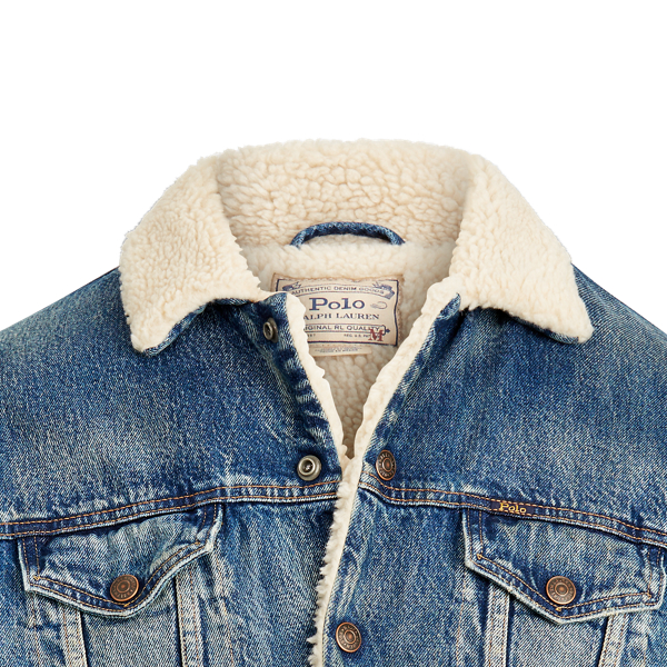 Fleece Lined Denim Jacket for Men Ralph Lauren IN