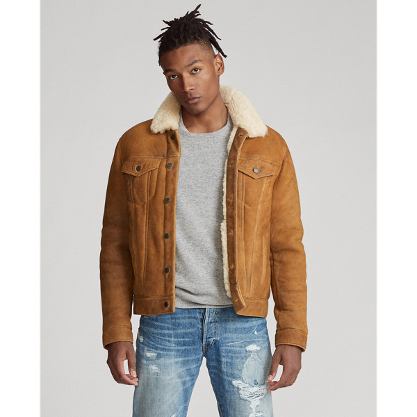 Shearling Trucker Jacket for Men Ralph Lauren PE