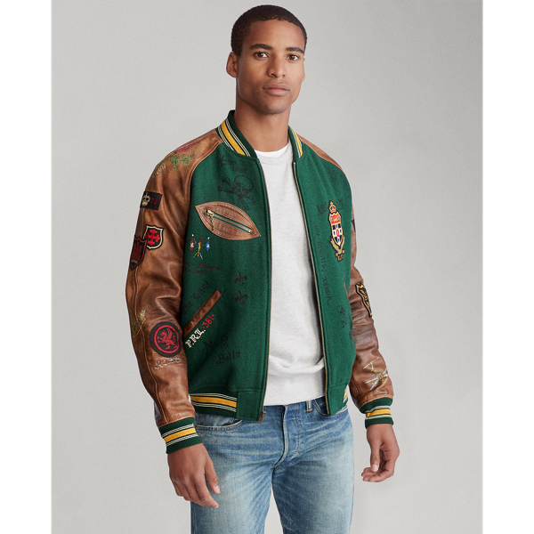 Ralph lauren varsity jacket hotsell