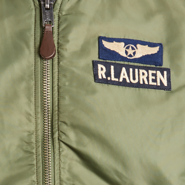 Cruise Olive/Orange Twill Flight Jacket Polo Ralph Lauren 7